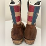 Sterling River American Flag Boots Brown Red Blue Size 8 Photo 6