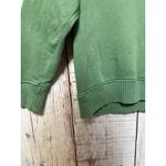 Aerie  Down to Earth 1/4 Zip Sweatshirt Rib Oversized Green Small Photo 1
