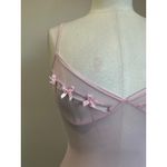 Dreamgirl Sheer Pink Mini Dress Y2K Lingerie Style Slip Sz S Photo 4