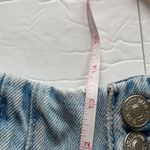 ZARA  paper bag ribcage shorts Light wash women’s size 00 NWT High rise Photo 12