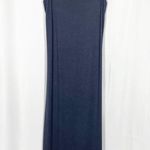 Universal Standard Foundation Cami Ribbed Slip Midi Dress: Slate Grey Photo 2