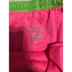 Nike  Running Shorts Women's Size Medium Lime Green Hot Pink Lined Athleisure Photo 2