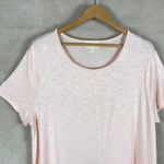 Style & Co  Peach Pink Ruffled Soft T-shirt NEW XL Photo 2