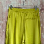 Micas Bright Yellow Basic Satin High Waisted Straight Leg Trousers Size L Photo 8