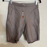 SKIMS faux leather biker short Cement color size S NWT Photo 2