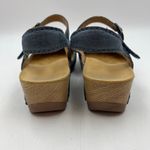 Dansko  Tiffani Blue Leather Heeled Sandal Photo 5