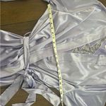 Savage X Fenty Lavender Satin Robe with Lightning Accent size XL Purple Photo 3