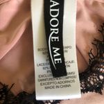 Adore Me 2PC Satin Like Cami & Shortie Tap Pants Lace Trim Sz. 0X Lt Pink Photo 5