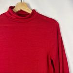 A New Day Red Mock Neck Long Sleeve T-Shirt Top M Photo 3