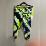 Athleta  Vibrant Yellow and Blue Leggings Photo 1