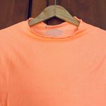 Free People Movement Madeline Crop Tee Shirt Orange Size Medium/Large FLAW Photo 1