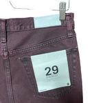 RE/DONE  90s High Rise Loose Jeans Wine Dipped Denim‎ Size 29 Photo 12