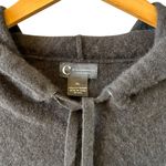 Bloomingdale’s 100% Cashmere Hooded Sweater Black Size XL Photo 4