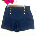Loft Admiral Refined Denim Zipper Closure High Rise Shorts NWT Photo 1