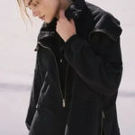 Free People Movement Venture Pullover Oversized Zip Sweatshirt Black Size XS Photo 0