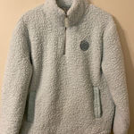 Ivory Ella Women’s  Baby Blue Sherpa Fleece 1/4 Zip Pullover Size Medium Photo 0