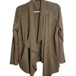 BLANK NYC Cloud Nine Faux Suede Drape Front Cardigan Jacket Photo 0