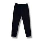 Quince Women's Black Lounge Pants Cropped Jogger Style Size L Relaxed Fit Size L Photo 3