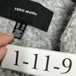 VERO MODA Jacket Women XS Gray Brushed Sofia Contrast Coat Open Front Photo 2