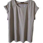 Fortune + Ivy Denim Beige XL Wide Buttons Shirt Women's Tan Photo 0