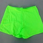 Catalina Vintage  Neon Lime Green Windbreaker Zip Front Swim Surf Shorts SMALL Photo 1