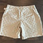 Anthropologie NWT Linen Blend Metallic Polka Dot Shorts Sz 30 Photo 4