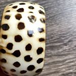 Vintage Leopard Women’s Bangle Bracelet Wide Chunky Animal Leopard Print Sz 8 Brown Photo 4