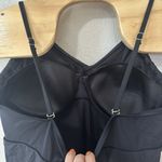 Garnet Hill Ruched Overlay One Piece Swimsuit Dress Black Size 14 Photo 5