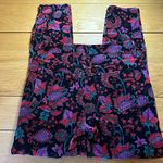 Soft Surroundings high-rise velvet floral print skinny ankle pants 2 Photo 7