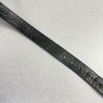 Streets Ahead Belt Womens Small Black Croc Embossed Leather Mixed Metal Buckle Photo 3