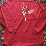 Detroit Red Wings Large Spirit Jersey RED WINGS Spell Out Puffy Letters NWT Photo 0