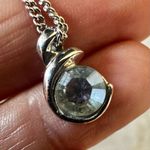 Annaleece by Devries silver tone Swarovski Crystal pendant necklace Photo 3