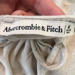 Abercrombie Linen Blend Trapeze Babydoll Top Open Back Tie Flutter Sleeve M Size M Photo 7