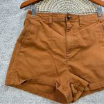 Madewell  Women’s Camp Shorts 2.5” Cotton High Rise in Burnt Sienna Size M Photo 3