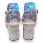 Pelle Moda Nolyn Sandals Mushroom Beige Womens Sz 8.5 Shoe Elastic Cross Strap Tan Photo 2