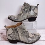 Lucky Brand Basel Bootie Snakeskin Genuine Leather Ankle Boots Mobwife Photo 0