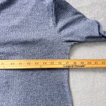 A pea in the pod Blue Ribbed Henley Maternity Top Women's M Long Sleeve Stretch Photo 7