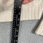 Pilcro Anthropologie  Asymmetrical Cashmere Cardigan Women L Ivory Button Sweater Photo 6