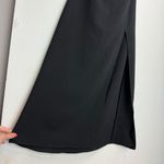 ZARA NWT Midi Corset Dress Sz Small Black Open Lace Up Back Side Slit Photo 9