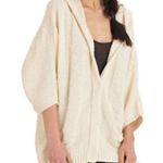 Free People Cream Oversized Slouchy Cable Knit Cardigan | XS Photo 0