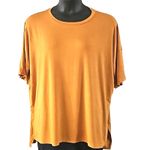 Zenana NWOT Mustard Yellow Oversized Crewneck Tunic Top Women’s Size Large Photo 1