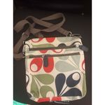 Orla Kiely Crossbody Target Travel Bag Purse Acorn Car Print Lining Colorful Photo 7