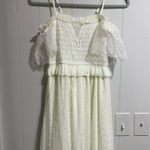 Off White Boho Off The Shoulder Long Dress Photo 1