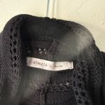 Athleta Black Knit Open Front Waterfall Cardigan Sweater XL Wilton Wrap Chunky Photo 6