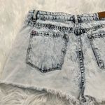 BDG  Lou Hi-Low Denim High Rise Acid Wash Shorts Photo 10