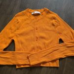 ZARA Brand New ribbed cropped cardigan orange Photo 5