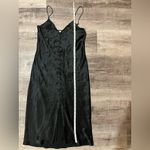 Cami NYC  Cressida Button-Front Silk Slip Dress in Black Photo 8