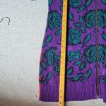 Betsey Johnson Vintage Multi Print Mini Drees Sweater 80's Style Retro Size L Photo 10