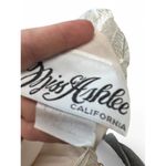 Vintage 70's Miss Ashlee 8 / M Collared Lace Midi Dress Pintuck Pleating Women Gray Photo 7