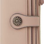 RFID Blocking Large Capacity Luxury Waxed Genuine Leather Clutch Wallet Multi Card Organizer Photo 5